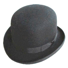 Load image into Gallery viewer, Wool Derby Hat Bowler Felt Hats Black For Men Women