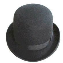 Load image into Gallery viewer, Wool Derby Hat Bowler Felt Hats Black For Men Women