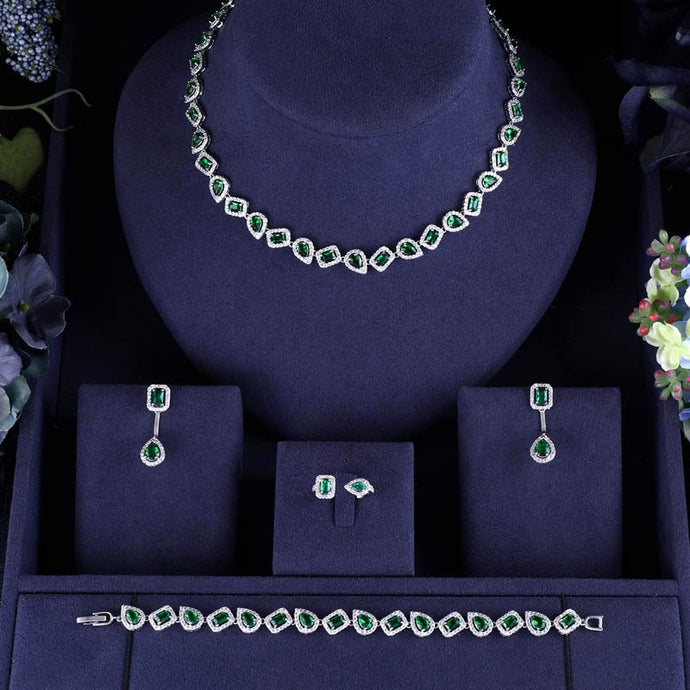 Nigerian jewelry Bridal Zircon Wedding Jewelry Sets