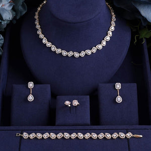 Nigerian jewelry Bridal Zircon Wedding Jewelry Sets