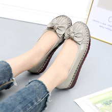 Load image into Gallery viewer, Genuine Leather Handmade Comfortable Flat Women Loafers Shoes