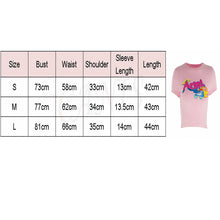 Load image into Gallery viewer, 2019 Fashion Harajuku Women Cartoon Letters Printed Hip Hop T Shirt Cotton O Neck Short Sleeve Sweet Style Crop Tops Tee