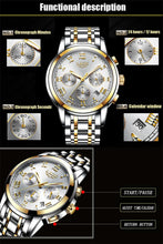 Load image into Gallery viewer, Men Watches Full Steel Waterproof Sport Quartz Watch Men Fashion Date Clock Chronograph