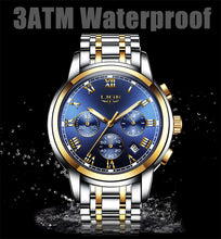 Load image into Gallery viewer, Men Watches Full Steel Waterproof Sport Quartz Watch Men Fashion Date Clock Chronograph