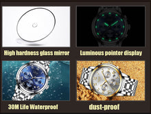 Load image into Gallery viewer, Men Watches Full Steel Waterproof Sport Quartz Watch Men Fashion Date Clock Chronograph
