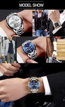 Load image into Gallery viewer, Men Watches Full Steel Waterproof Sport Quartz Watch Men Fashion Date Clock Chronograph