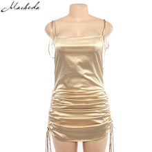 Load image into Gallery viewer, Solid Spaghetti Straps Backless Sleeveless Sexy Dresses