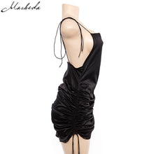 Load image into Gallery viewer, Solid Spaghetti Straps Backless Sleeveless Sexy Dresses