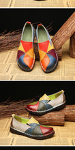 Load image into Gallery viewer, Ladies Flats Genuine Leather Loafers Ballerina Colorful Slip-On Mixed Colors