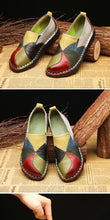 Load image into Gallery viewer, Ladies Flats Genuine Leather Loafers Ballerina Colorful Slip-On Mixed Colors