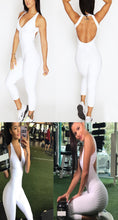 Load image into Gallery viewer, Sports Jumpsuits Backless Sportswear Fitness Tight Women&#39;s Tracksuits Sport Running Set Yoga Sets Workout Clothes Gym Clothes