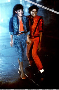 Rare MJ Michael Jackson Thriller MTV limited Edition Red England Retro Leather Jacket collection Outwear Any Size