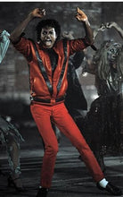 Load image into Gallery viewer, Rare MJ Michael Jackson Thriller MTV limited Edition Red England Retro Leather Jacket collection Outwear Any Size