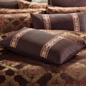 Luxury Jacquard weave 100% cotton Bedding Set queen King Size Queen Bed Set Duvet Cover Bed Sheet pillowcase 4/6/8/9pcs bedcloth