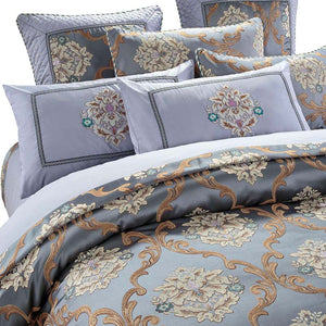 Luxury Jacquard weave 100% cotton Bedding Set queen King Size Queen Bed Set Duvet Cover Bed Sheet pillowcase 4/6/8/9pcs bedcloth