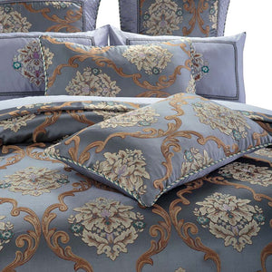 Luxury Jacquard weave 100% cotton Bedding Set queen King Size Queen Bed Set Duvet Cover Bed Sheet pillowcase 4/6/8/9pcs bedcloth