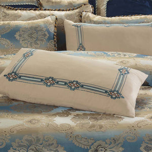 Luxury Jacquard weave 100% cotton Bedding Set queen King Size Queen Bed Set Duvet Cover Bed Sheet pillowcase 4/6/8/9pcs bedcloth