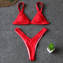 Load image into Gallery viewer, Bikini 2020 Solid Push Up Brazilian Bathing Suit Swim Wear