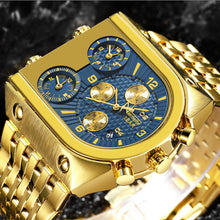 Load image into Gallery viewer, Men Quartz Top Brand Luxury Time Zone Stainless Steel Watch