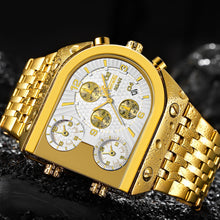 Load image into Gallery viewer, Men Quartz Top Brand Luxury Time Zone Stainless Steel Watch