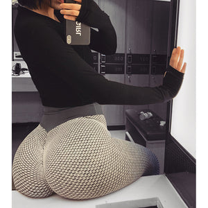 Women Fitness High Waist Elastic Push Up Ankle Length Leggings