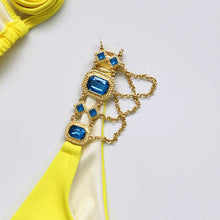 Load image into Gallery viewer, Rhinestone Crystal Diamond Metal Chain Luxury Aristocratic Swimming Suit