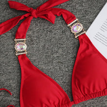 Load image into Gallery viewer, Rhinestone Crystal Diamond Metal Chain Luxury Aristocratic Swimming Suit