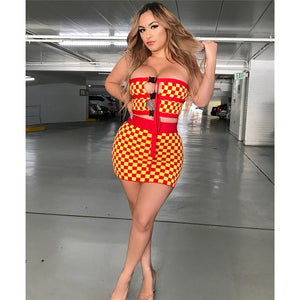 2019 Two Piece Sets Clothes Women Sexy O Neck Coat Top Bodycon Skirt Suits Autumn Woman 2 Pcs Set Feminino Ruffles Hem Outfits