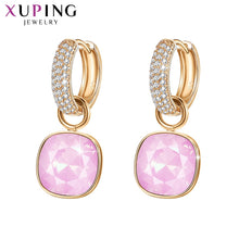 Load image into Gallery viewer, Jewelry Luxury Exquisite Crystals  Gold Color Plated Earrings for Women