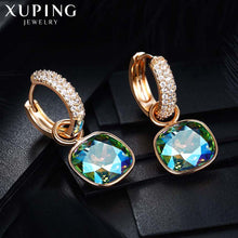Load image into Gallery viewer, Jewelry Luxury Exquisite Crystals  Gold Color Plated Earrings for Women