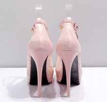 Load image into Gallery viewer, Lace Wedding Shoes Woman Peep Toe High Heels Women Shoes Platform Heels