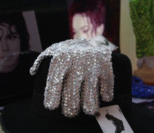 Load image into Gallery viewer, MJ Michael Jackson ultimate collection crystal glove handmade100% Single Side