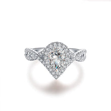 Load image into Gallery viewer, ZOCAI Brand design wedding and engagement ring real GIA certificated 1.0 CT with side stone 0.45 CT 18K gold(AU750)