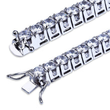 Load image into Gallery viewer, MISSFOX Hiphop Men 10mm Big CZ Diamond Cuba Bracelets &amp; Bangles 18K Gold Argent Brazalete Hombre 1 Row Trapezoid Luxury Bracelet