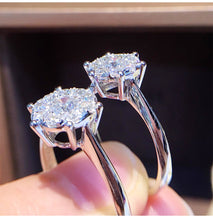 Load image into Gallery viewer, Natural Diamond 18K Gold Pure AU 750 Gold Solid Gold Rings Beautiful Upscale Trendy Classic Party Fine Jewelry Hot Sell New 2020
