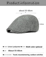 Load image into Gallery viewer, X Retro Men&#39;s Cap Ultra-thin Breathable Berets For Men Women Elegant Women&#39;s Flat Caps Couple Hat New