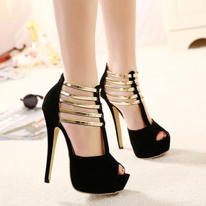 Sexy High Heels Women Shoes Platform Peep Toe High Heel Shoes