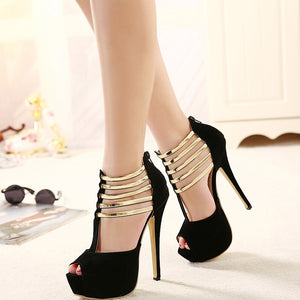 Sexy High Heels Women Shoes Platform Peep Toe High Heel Shoes