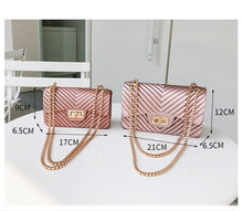 Load image into Gallery viewer, new Famous Brand Leather Messenger Bags Luxury Shoulder Bag Quilted Designer Handbags Women Bag Vintage Female Chain Jelly pack