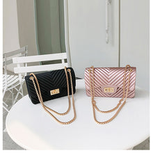 Load image into Gallery viewer, new Famous Brand Leather Messenger Bags Luxury Shoulder Bag Quilted Designer Handbags Women Bag Vintage Female Chain Jelly pack
