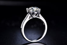 Load image into Gallery viewer, ZOCAI Century Classic Natural Real 1.0 CT Certified I-J/SI Round Cut Diamond Engagement Women Ring 18K White Gold (AU750) W00159