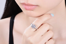 Load image into Gallery viewer, ZOCAI Century Classic Natural Real 1.0 CT Certified I-J/SI Round Cut Diamond Engagement Women Ring 18K White Gold (AU750) W00159