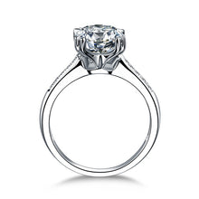 Load image into Gallery viewer, ZOCAI Real 1.0 CT Certified F-G/VS Round Cut Diamond Engagement Women Ring 18K White Gold (AU750) W04710
