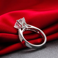 Load image into Gallery viewer, ZOCAI ring For Love Real 1.0 CT GIA Certified F-G/VS2 Round Cut Diamond Engagement Women Ring 18K White Gold (AU750) W03404