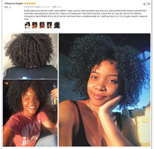 Load image into Gallery viewer, 3B 3C Kinky Curly Clip In Human Hair Extensions Full Head Sets 100% Human Natural Black Hair Clip Ins 4A Dolago Brazilian Remy