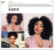 Load image into Gallery viewer, 3B 3C Kinky Curly Clip In Human Hair Extensions Full Head Sets 100% Human Natural Black Hair Clip Ins 4A Dolago Brazilian Remy