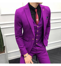 Load image into Gallery viewer, Men Brand New Slim Fit Business Formal Wear Tuxedo High Quality Wedding Dress Mens Suits Casual Costume Homme 2XL Pink