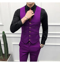 Load image into Gallery viewer, Men Brand New Slim Fit Business Formal Wear Tuxedo High Quality Wedding Dress Mens Suits Casual Costume Homme 2XL Pink