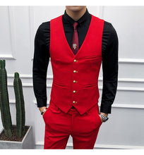 Load image into Gallery viewer, Men Brand New Slim Fit Business Formal Wear Tuxedo High Quality Wedding Dress Mens Suits Casual Costume Homme 2XL Pink