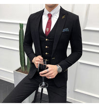 Load image into Gallery viewer, Men Brand New Slim Fit Business Formal Wear Tuxedo High Quality Wedding Dress Mens Suits Casual Costume Homme 2XL Pink